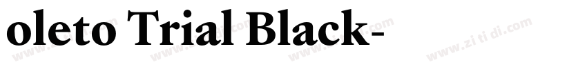 oleto Trial Black字体转换